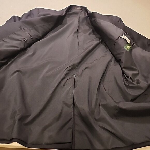 Lauren Ralph Lauren Men's 46L Navy Blue 100% Wool 2 GOLD Button Blazer Jacket - Picture 11 of 11